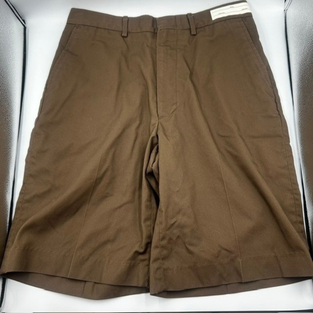 Twin Hill UPS Men's  Brown Workwear Chino Shorts Size 32 Regular USA Made